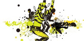 Tablou - Street dance (120x50 cm)