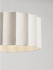 Lustra suspendata cu abajur alb Alve