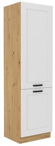 Dulap înalt Lesana 2 (stejar artisan + alb) . 1116410