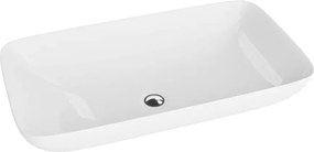 Lavoar pe blat Rune Raido dreptunghiular 71 cm alb lucios