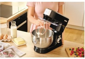 Sencor - Robot de bucătărie cu bol din inox, 1000 W/230 V, negru