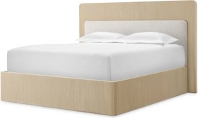 Pat dublu design LUX Dimitrios 180x210cm, stejar albit