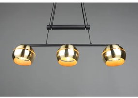 Lustră pe cablu FLETCHER 3xE14/40W/230V alamă Trio