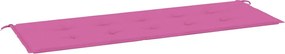 vidaXL Pernă de bancă de grădină, roz, 150x50x4 cm, textil oxford