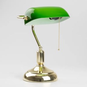 Brilagi - Lampă de birou BANK OFFICE 1xE27/60W/230V auriu/verde