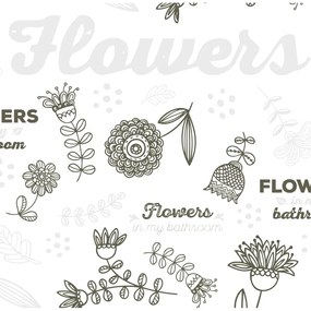 Perdea de duș 180x200 cm Flowers – MSV