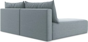 Colțar albastru extensibil/cu spațiu de depozitare cu tapițerie din catifea (cu colț pe partea stângă/cu șezlong) Kalena – Makamii