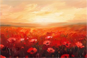 Tablou - Câmp de maci (90x60 cm)