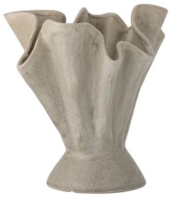 Vază bej din gresie handmade Plier – Bloomingville