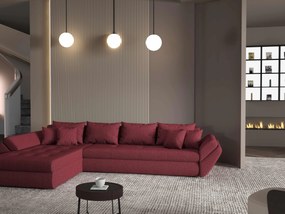 Colțar extensibil dumonde cu ladă de depozitare si sezut confortabil din spuma high-density, Loana XL Enjoy Winery 335x185 cm