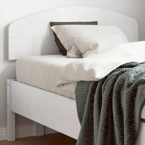 842515 vidaXL Tăblie de pat, alb, 100 cm, lemn masiv de pin