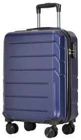 Valisă de cabină cu 4 roți Bontour „Spinner” cu încuietoare TSA, 55x39x20 cm, albastru