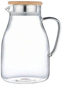 Carafă de sticlă cu capac 4Home BambooHot&Cool, 1,7 l