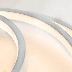 Plafoniera moderna alba incluzând LED și dimmer - Rondas
