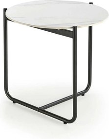 Masuta ACUNA S, alb/negru, ceramica/metal, 50x50x50 cm