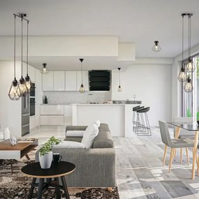 Plafonieră neagră pentru tavan 1xE27/40W/230V