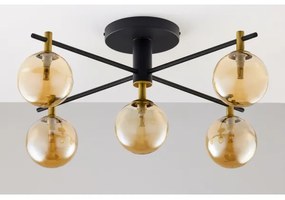 Lustră aplicată Jupiter 2032 FIGARO 5xG9/10W/230V negru/auriu/bej