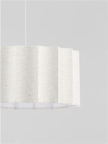 Lustra suspendata cu abajur alb Alve