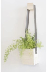 Ghiveci din lemn de brad Surdic Colgante, 17 x 62 cm, gri