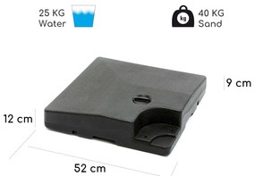 Limousin, greutăți suport umbrelă de soare, 140 kg, greutăți goale, set de 4 bucăți