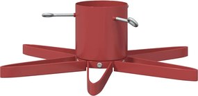 vidaXL Suport pentru brad de Crăciun 1.73 Roșu 50 x 50 x 15,5 cm Oțel
