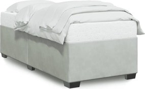 vidaXL Cadru de pat fără saltea, gri deschis, 80x200 cm, catifea