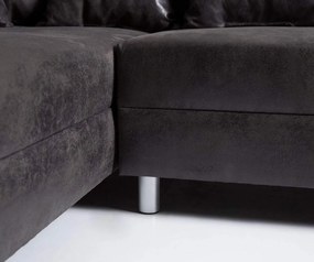 Colțar Modular Justin U XXL Gri Antracit 400x185 cm