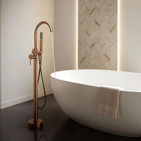 Baterie de podea Rea Lungo cupru periat