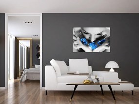 Tablou cu portretul femeii cu pietre (90x60 cm)