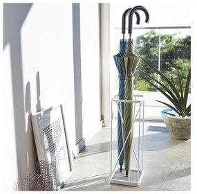 Suport pentru umbrele YAMAZAKI 9 Square, alb