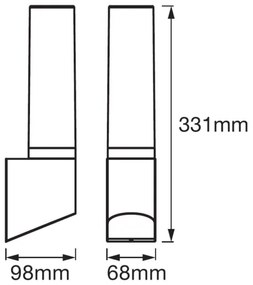 Aplică LED de exterior FLARE 1xLED/7W/230V IP44 Ledvance