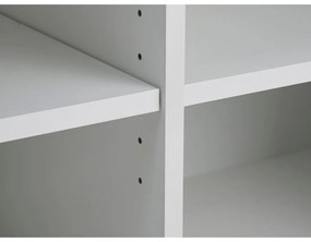 Comodă albă cu ușă glisantă 180x76x45 cm Nola – Unique Furniture