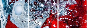 Tablou abstract (cu ceas) (90x30 cm)