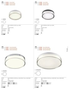 Plafonieră LED Redo 01-3725 FRISBI LED/8W/230V IP44 crom