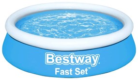 Bestway piscina gonflabilă fast set, albastru, 183x51 cm, rotundă