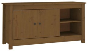 814592 vidaXL Comodă TV, maro miere, 103x36,5x52 cm, lemn masiv de pin