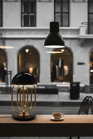 Veioza, Lampa decorativa BOTEGA negru/ auriu
