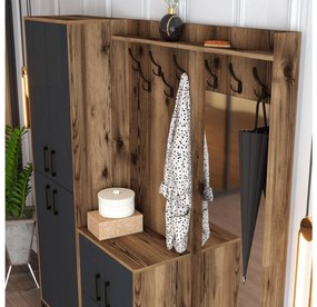 Mobilier hol Betina ABC (Nuc + antracit). 1089014