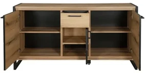 Bufet Soho Nordian Oak 3 Usi Si 1 Sertar 151 Cm
