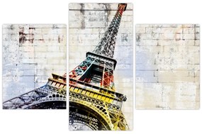 Tablou - Arta digitală a Turnului Eiffel (90x60 cm)