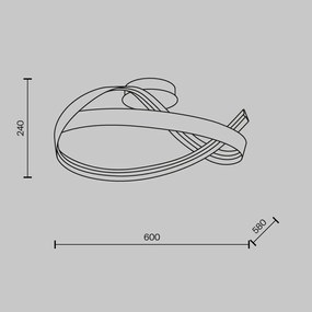 Lustra LED aplicata design decorativ Plons