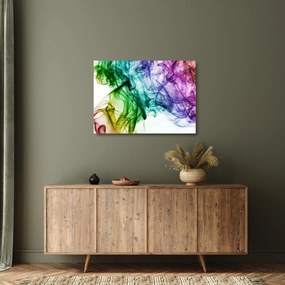 Tablou pe sticlă - fum colorat (70x50 cm)
