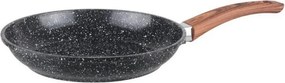 Tigaie Oliver Voltz OV54319C24, 24 x 5 cm, finisaj marmorat, pentru plite cu inducție, negru melanj