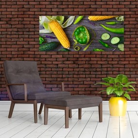 Tablou cu legume (120x50 cm)