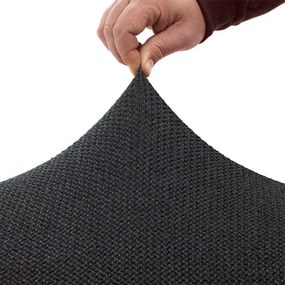 Nueva Textura Huse super elastice HARMONIA antracit fotoliu dublu (l. 140 - 180 cm)