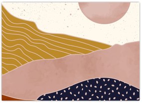 Tablou pe sticlă - Muntele de design Spacefrog N⁰3 (70x50 cm)