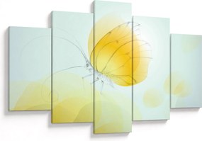 Tablou - Fluturele galben (150x105 cm)