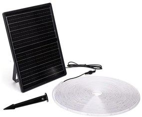 Aigostar - Bandă LED solară dimabilă, 20 W, 3,2 V, 20 m, 6500 K, IP65, cu telecomandă