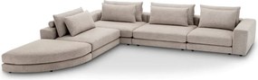 Canapea modulara design LUX Lounge Club, Nuoro greige