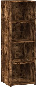 vidaXL Dulap înalt, stejar fumuriu, 40x41x124 cm, lemn prelucrat